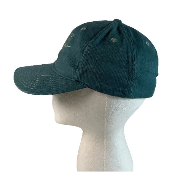 Nike Vtg Hat Swoosh Logo Spellout Snapback Cap Green 1990s White Tag Taiwan OSFA - Picture 4 of 10